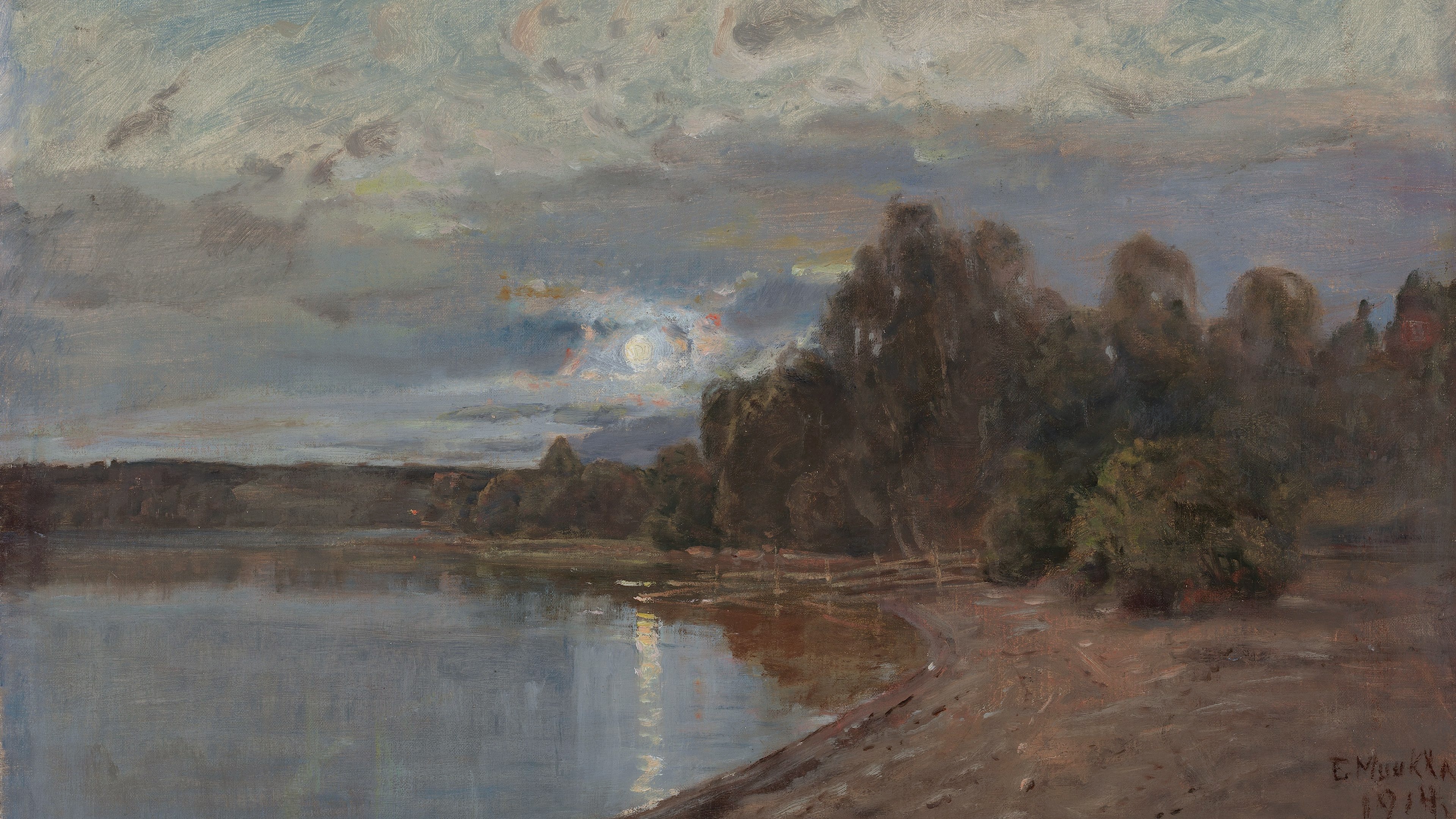 Moonlit Shoreline